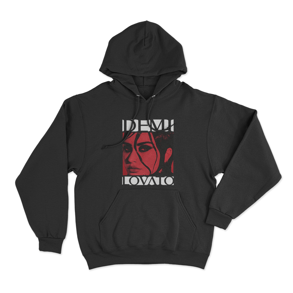 Demi Lovato Portrait Unisex Hoodie Black Demi Lovato Portrait Unisex Hoodie Black