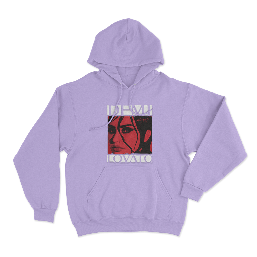 Demi Lovato Portrait Unisex Hoodie Purple Demi Lovato Portrait Unisex Hoodie Purple